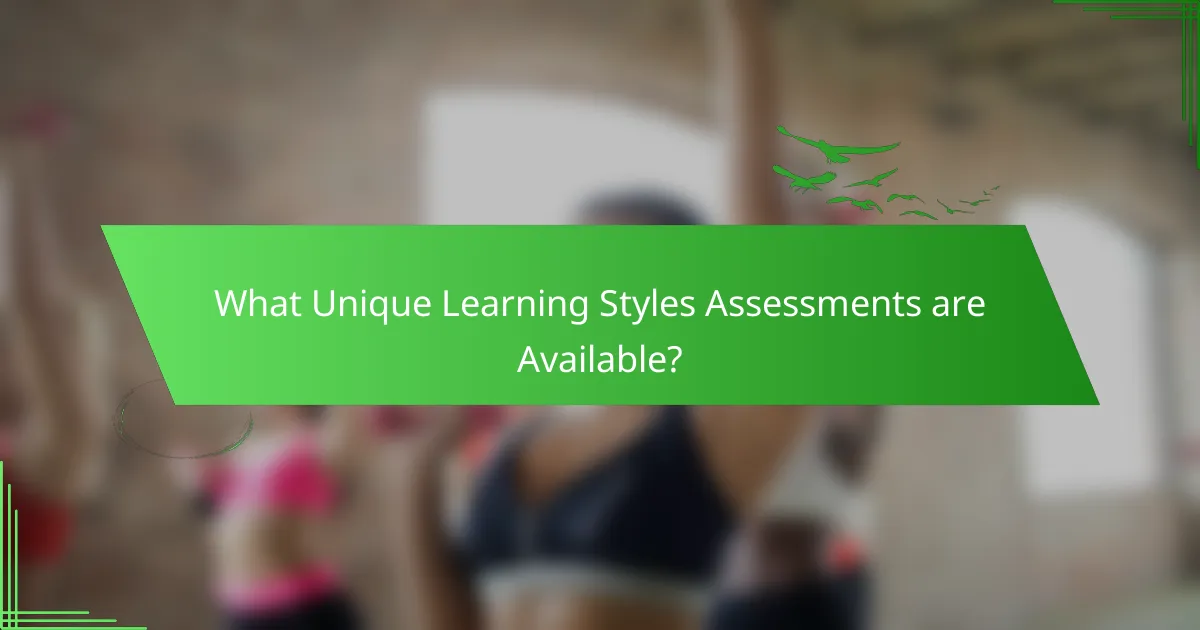 What Unique Learning Styles Assessments are Available?